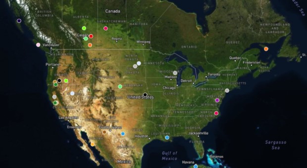 50 Ducks Tracking Map